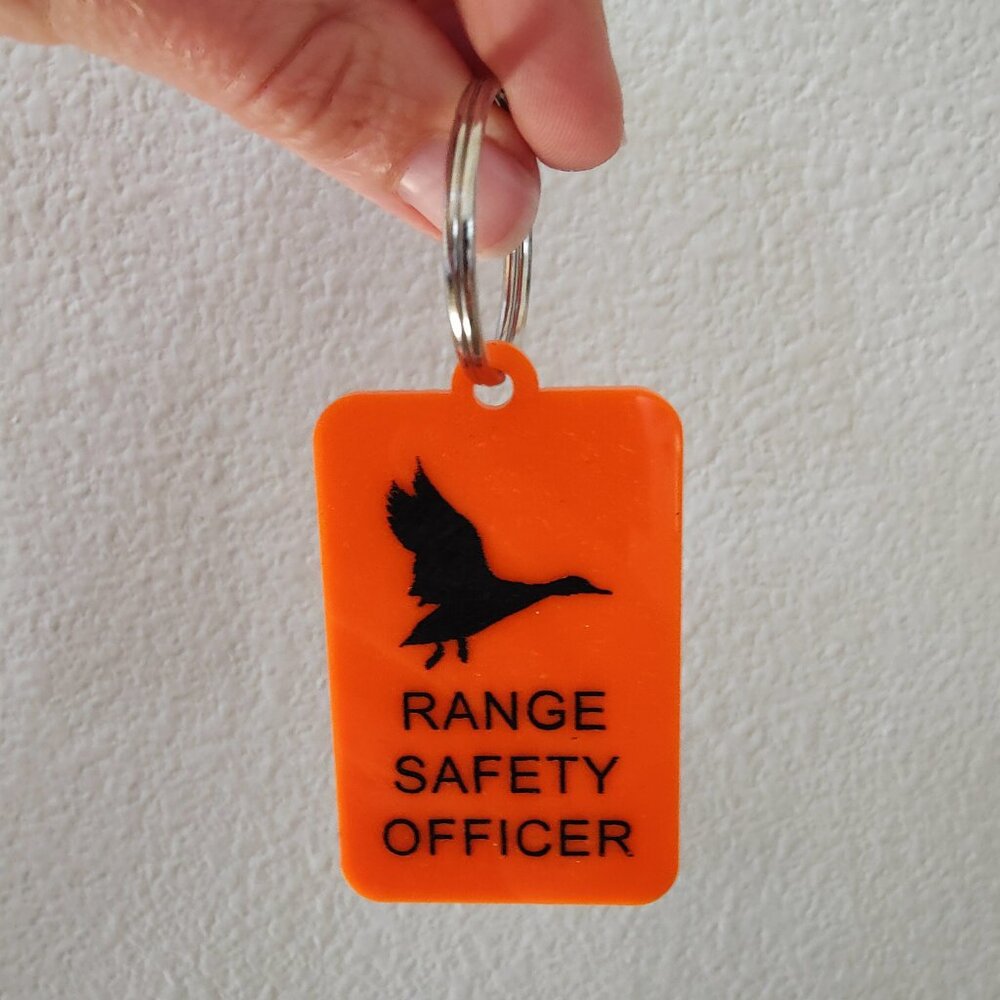 RSO Keychain Range Safety Officer  Duck Hunt Outdoors